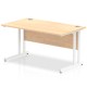 Rayleigh Cantilever 800mm Deep Straight Office Desk